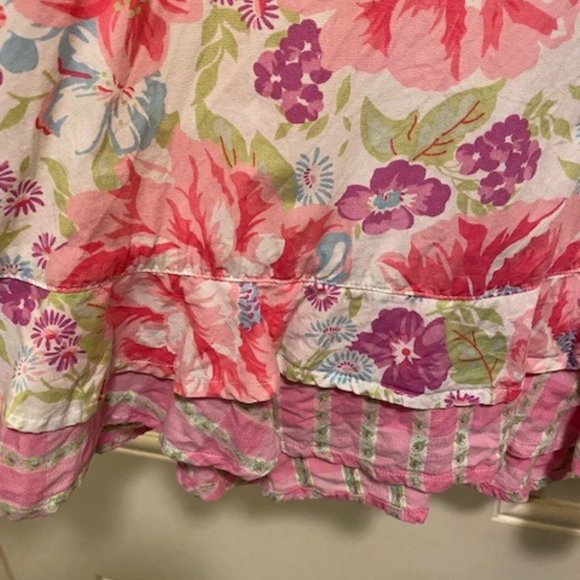 Baby Lulu 3T Pink Floral Ruffle Dress - Picture 3 of 5